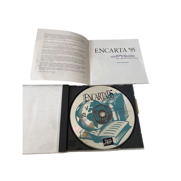 Microsoft Encarta 95 CD Rom Complete Interactive Multimedia Encyclopedia 1992 - Picture 3 of 6